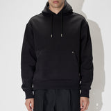 Blurred Back Logo Heavy Jersey Hoodie Black