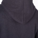 Boiled Wool Hoodie Black