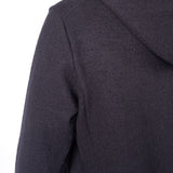 Boiled Wool Hoodie Black