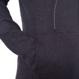 Boiled Wool Hoodie Black