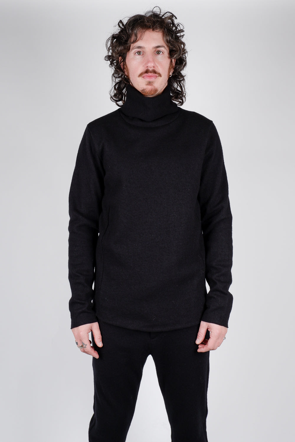 Buy the Hannes Roether Boiled Wool Roll Neck Knit in Black at Intro. Spend £50 for free UK delivery. Official stockists. We ship worldwide.