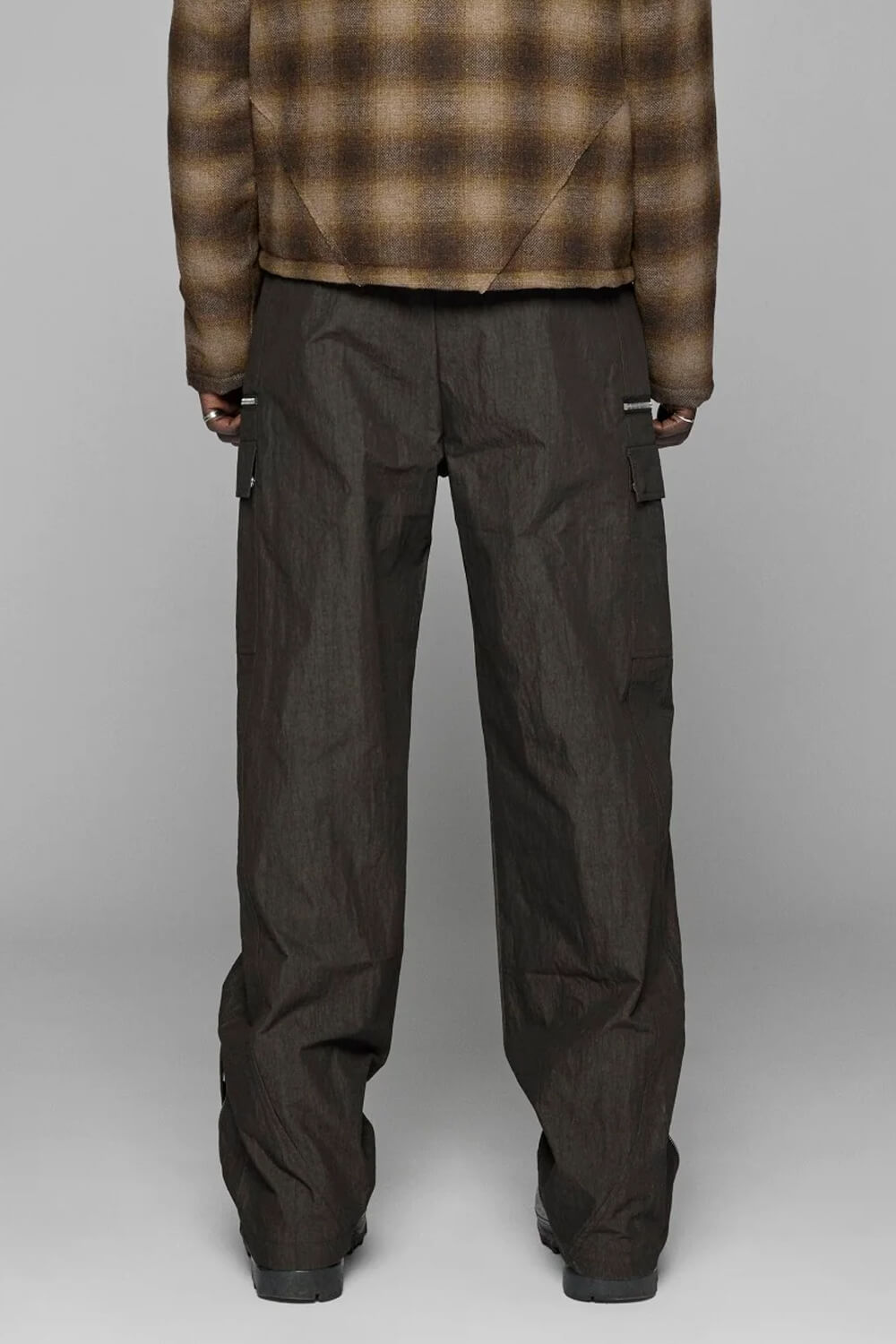 Boxy Cargo Pants Dark Grey