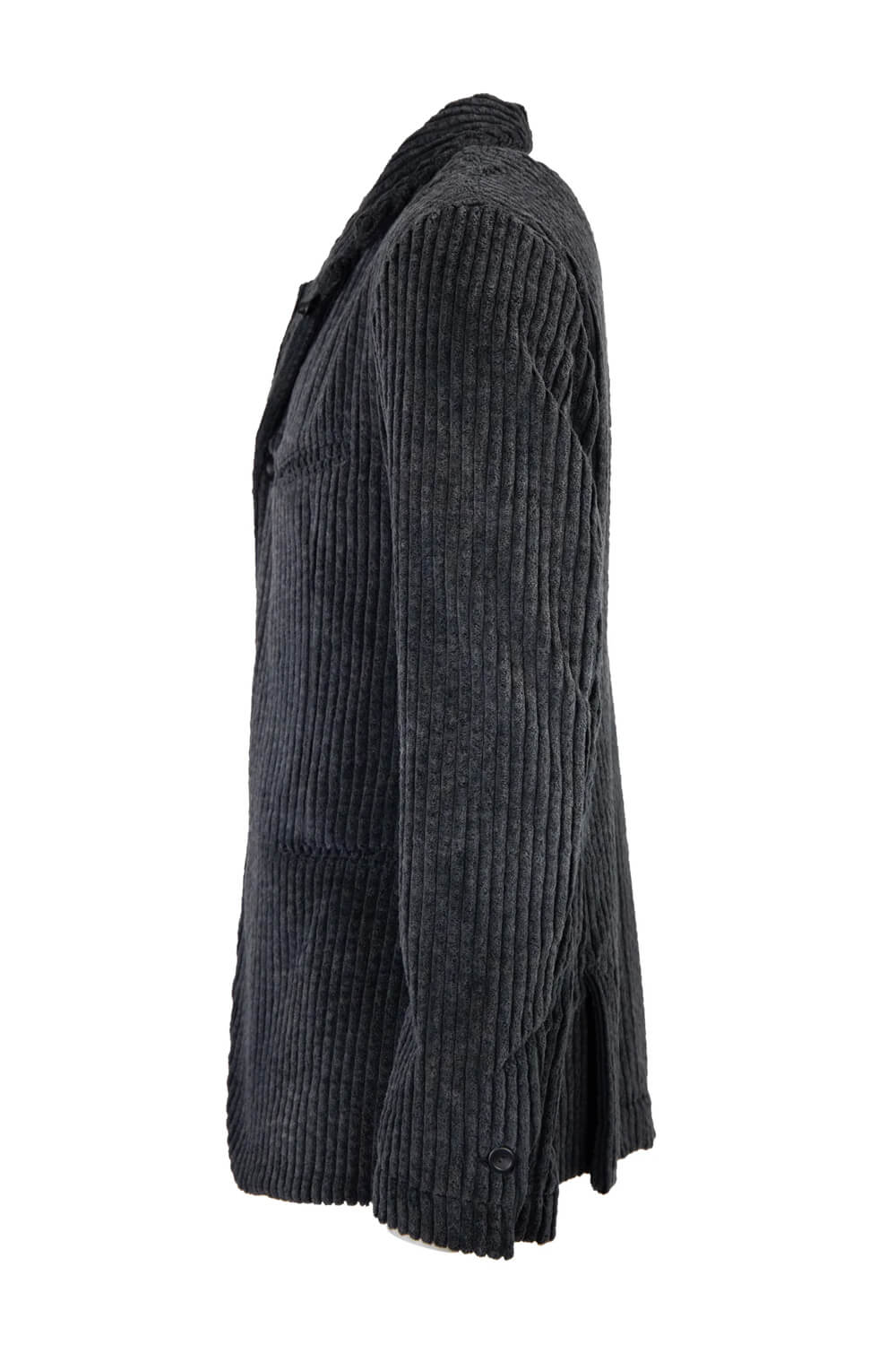 Button-Up Corduroy Jacket Charcoal