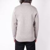 Button-Up Capri Italian Wool L/S Knit Grey