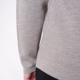 Button-Up Capri Italian Wool L/S Knit Grey