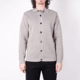 Button-Up Capri Italian Wool L/S Knit Grey