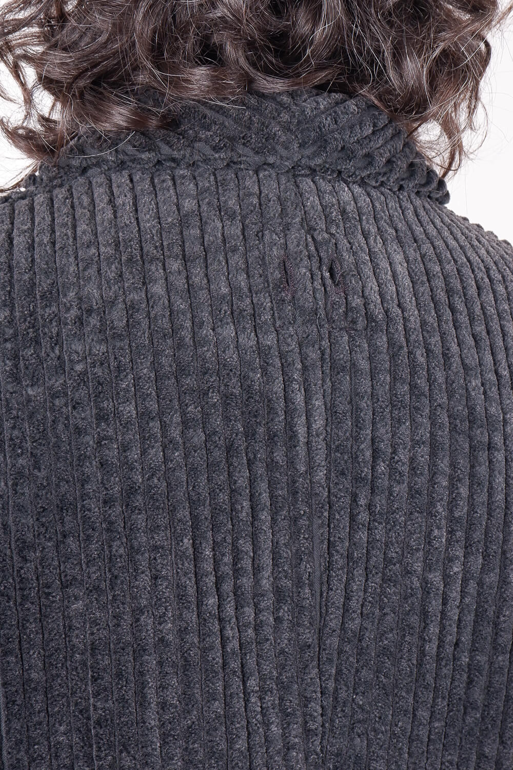 Button-Up Corduroy Jacket Charcoal