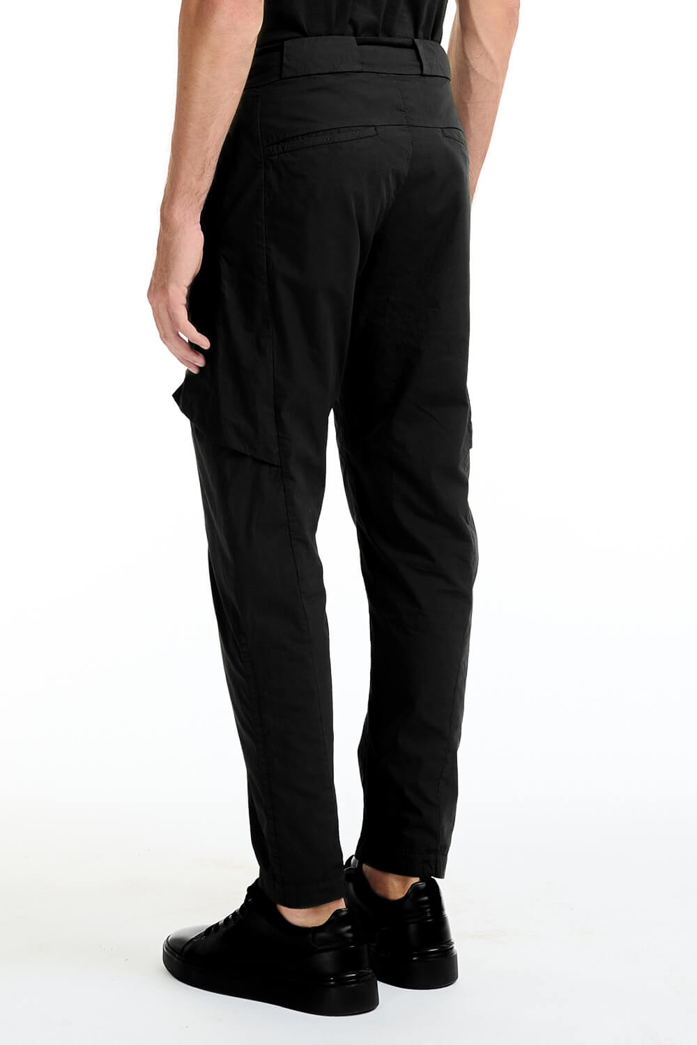 Lightweight Cargo Cotton Trouser Black