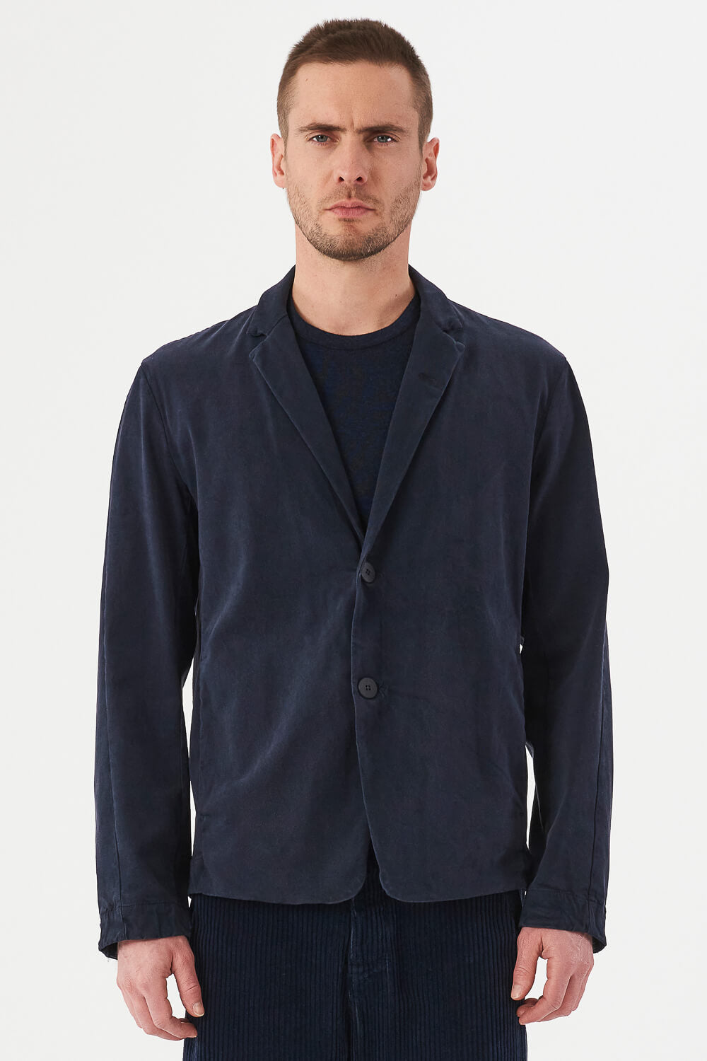 Tencel/Modal Stretch Blazer Blue