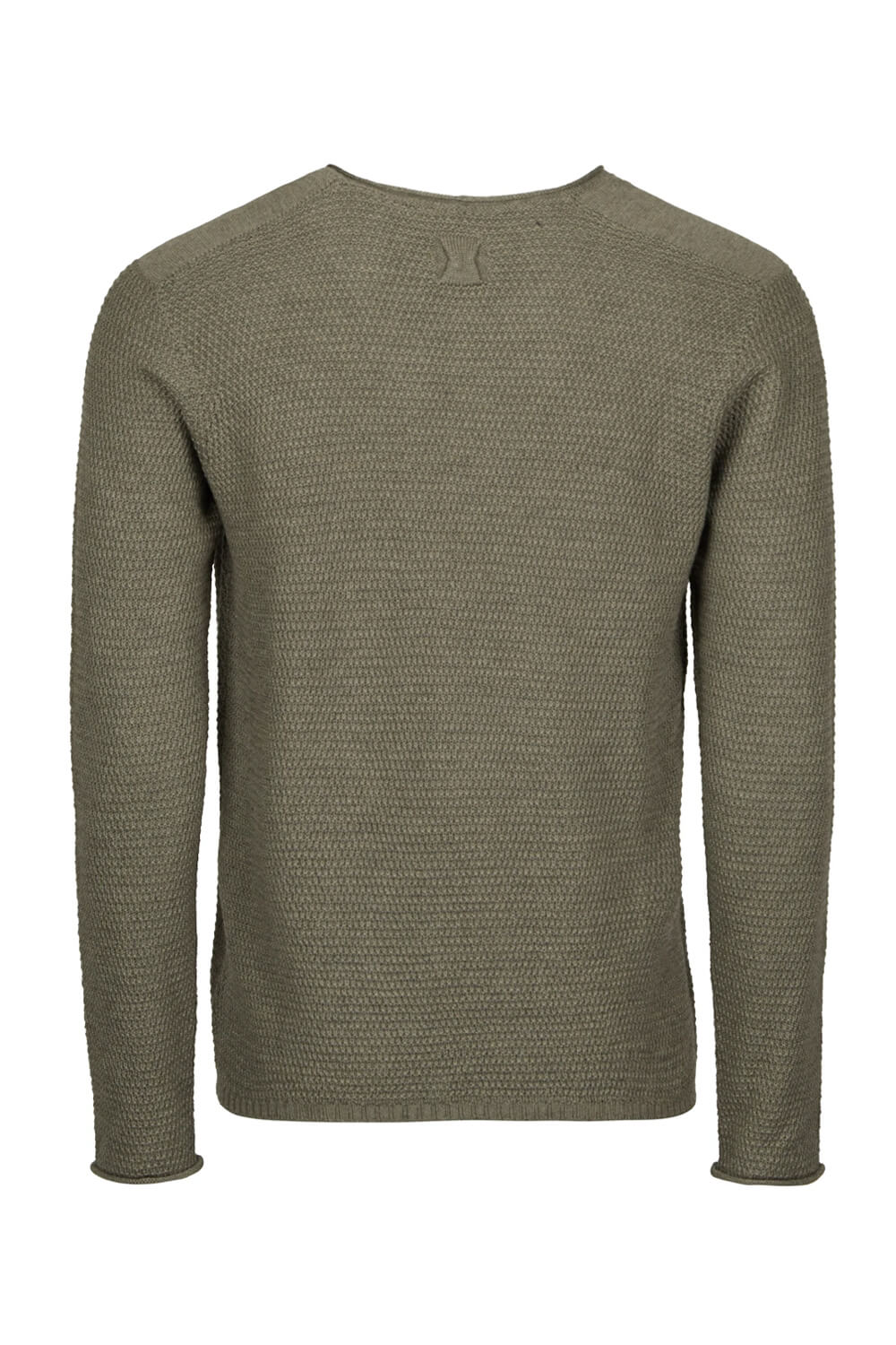 Cable Lana Virgin Wool Sweater Olive Green