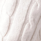 Cable Roll Neck Sweater Beige