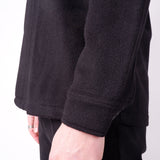 Cashmere Blend Front Pocket Overshirt Black