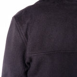 Cashmere Blend Front Pocket Overshirt Black