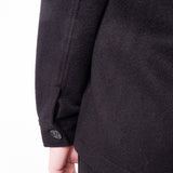 Cashmere Blend Front Pocket Overshirt Black