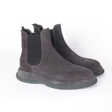 Chunky Suede Chelsea Boot Dark Grey