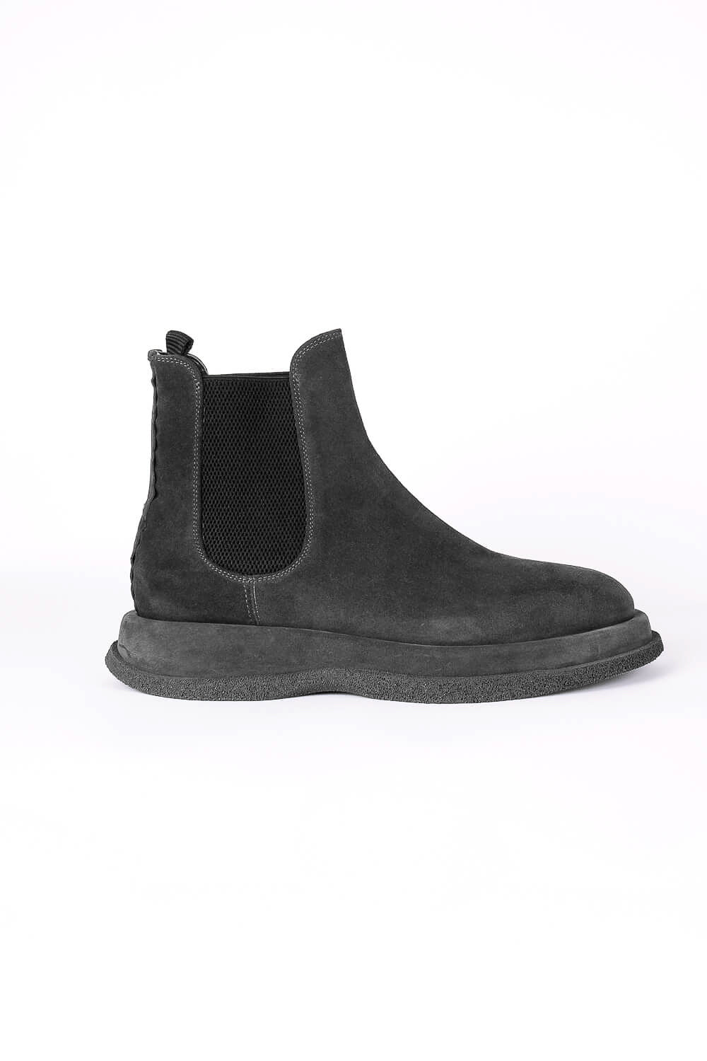 Chunky Suede Chelsea Boot Dark Grey