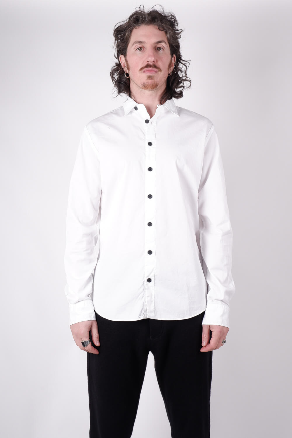 Classic Collar Cotton Shirt White