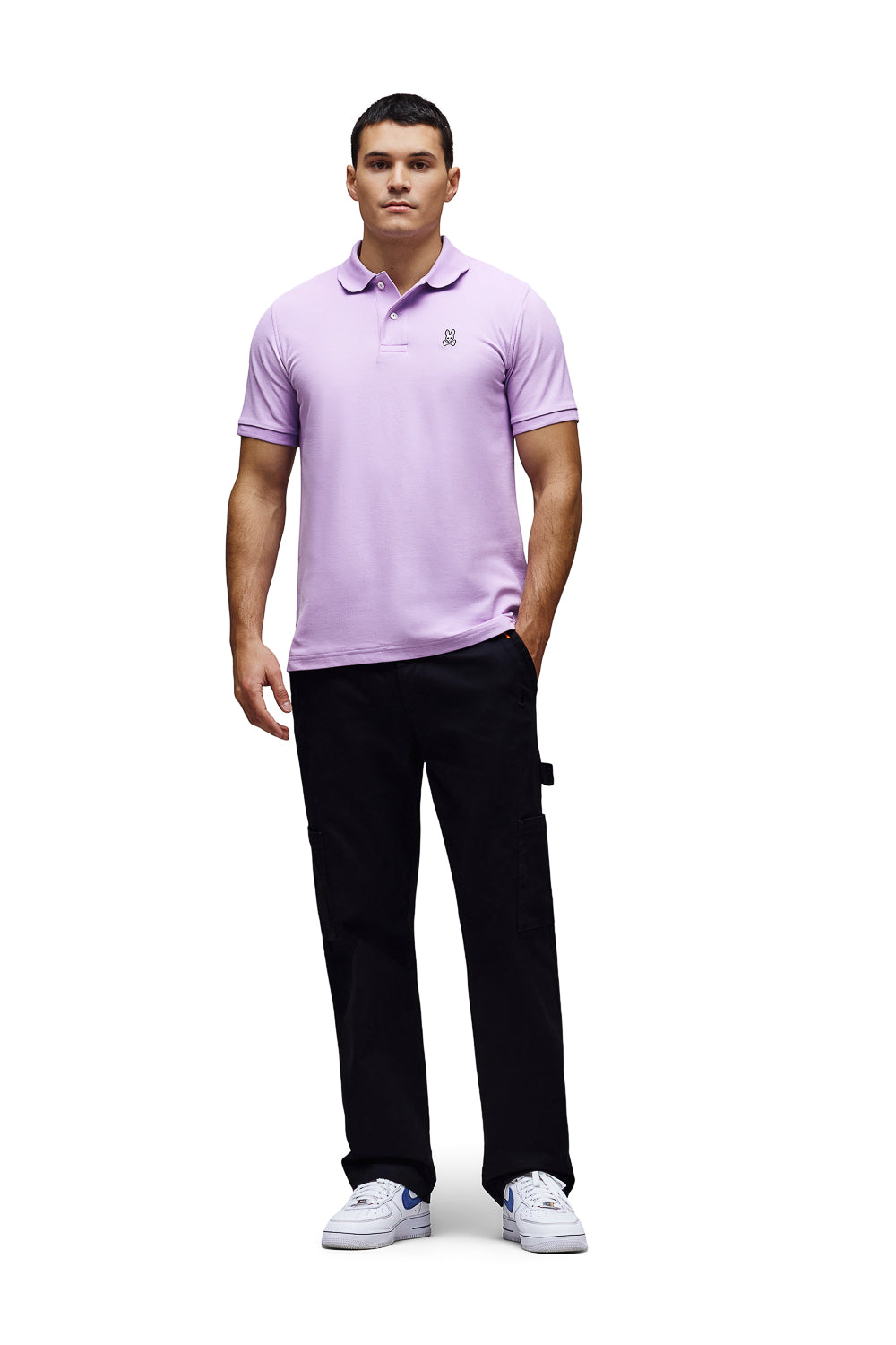 Classic Pique Polo T-Shirt Lavender