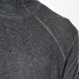 Cold Dyed High Neck L/S T-Shirt Grey