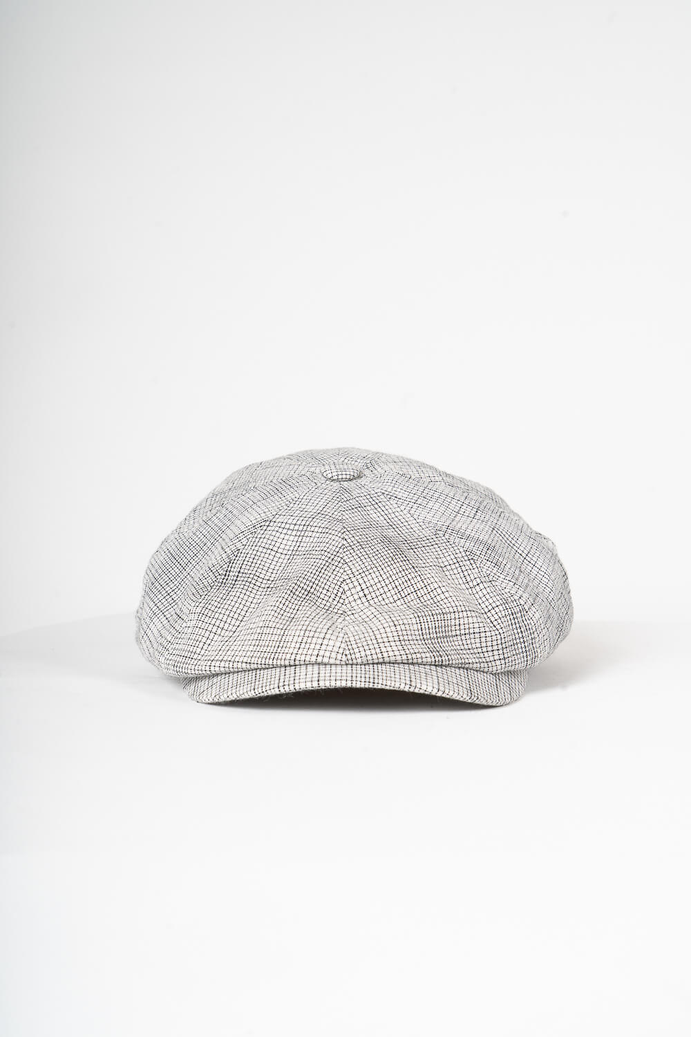 Conall Linen Herringbone Hat Grey