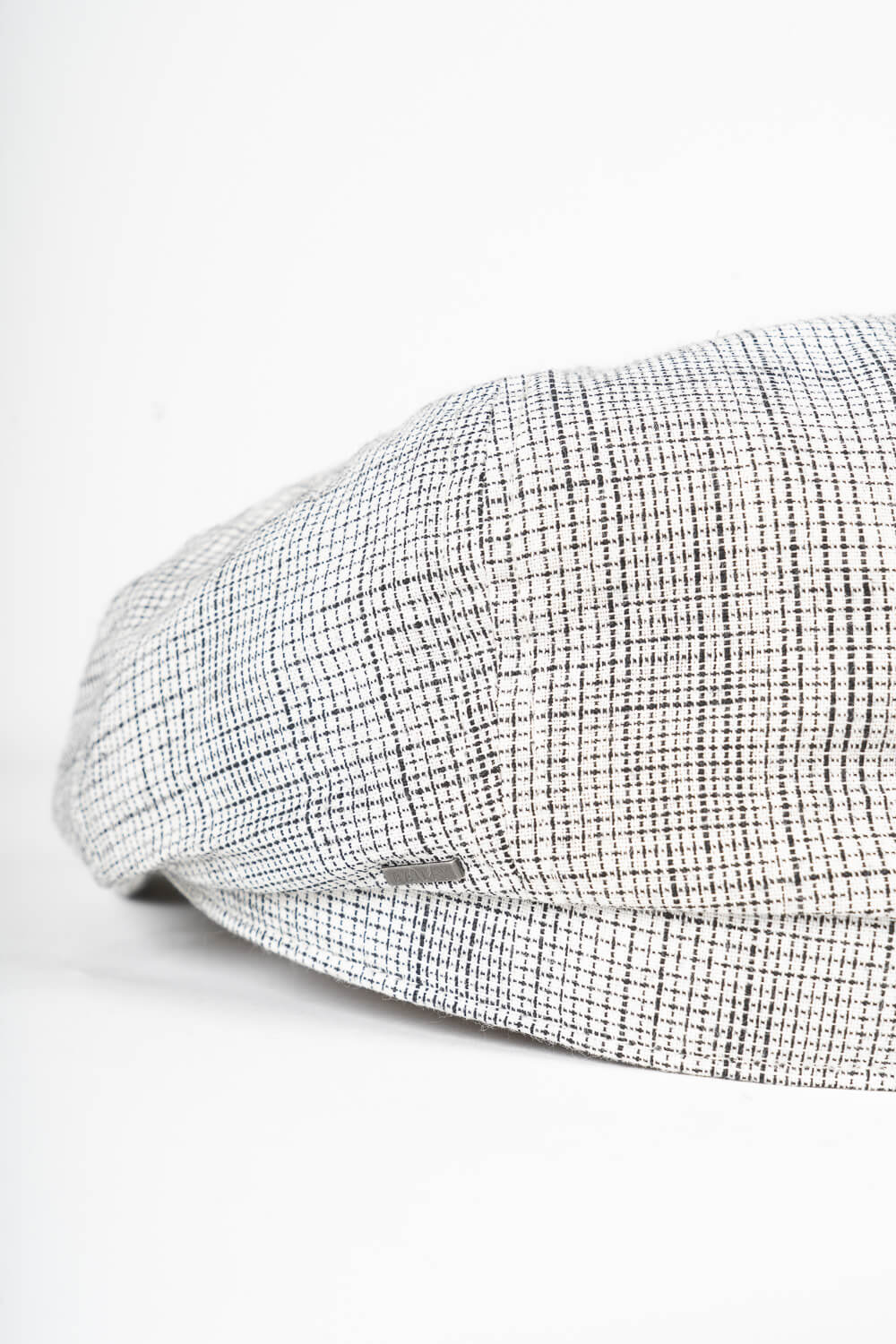 Conall Linen Herringbone Hat Grey