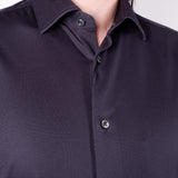 Cotton Stretch Tech Button-Up Shirt Navy