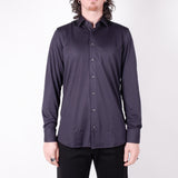 Cotton Stretch Tech Button-Up Shirt Navy