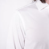 Cotton Stretch Tech Button-Up Shirt White