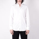 Cotton Stretch Tech Button-Up Shirt White