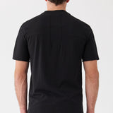Cotton T-Shirt W/ Knitted Insert Black
