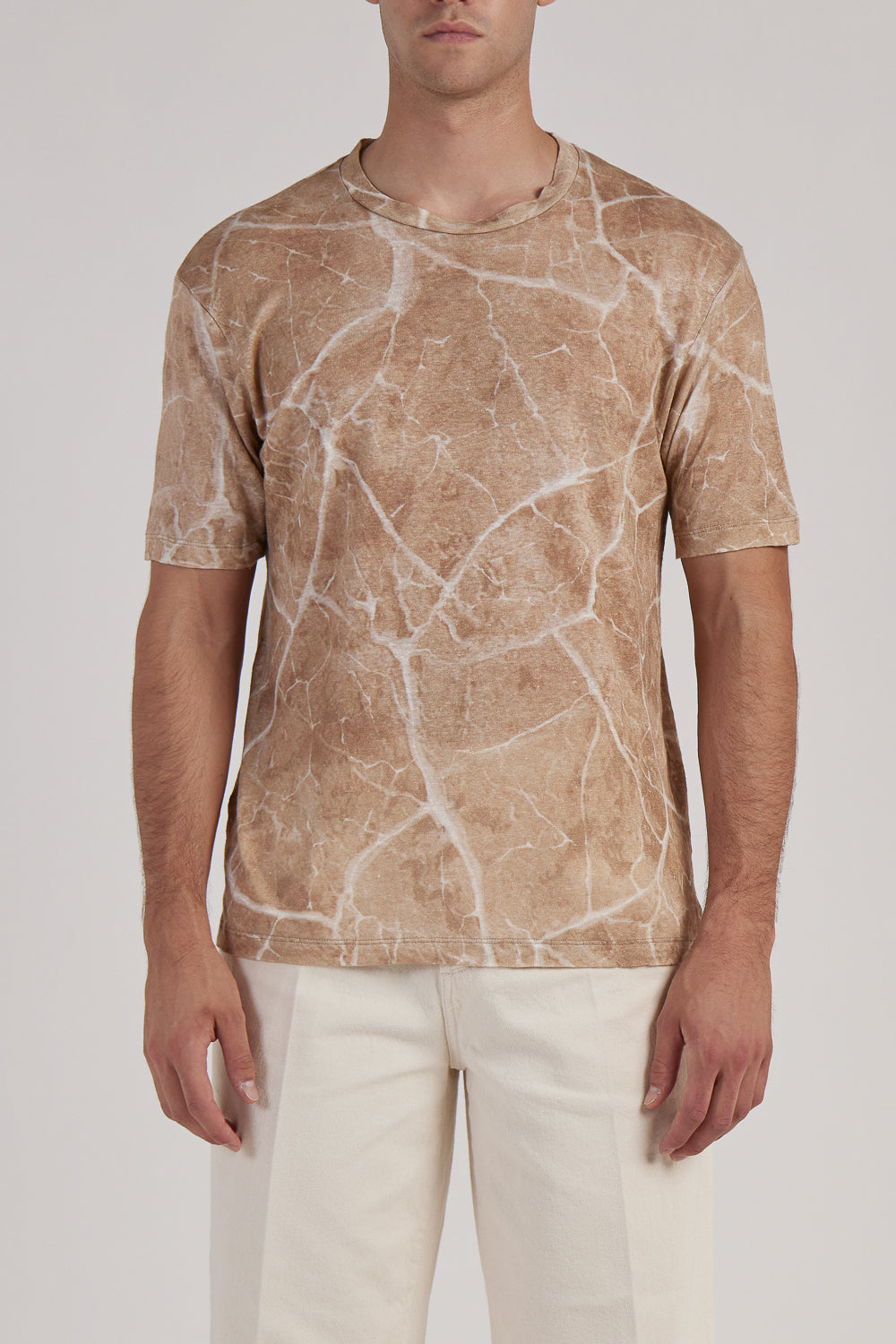 Buy the Daniele Fiesoli Cracking Earth Print Linen T-Shirt in Sand at Intro. Spend £50 for free UK delivery. Official stockists. We ship worldwide.