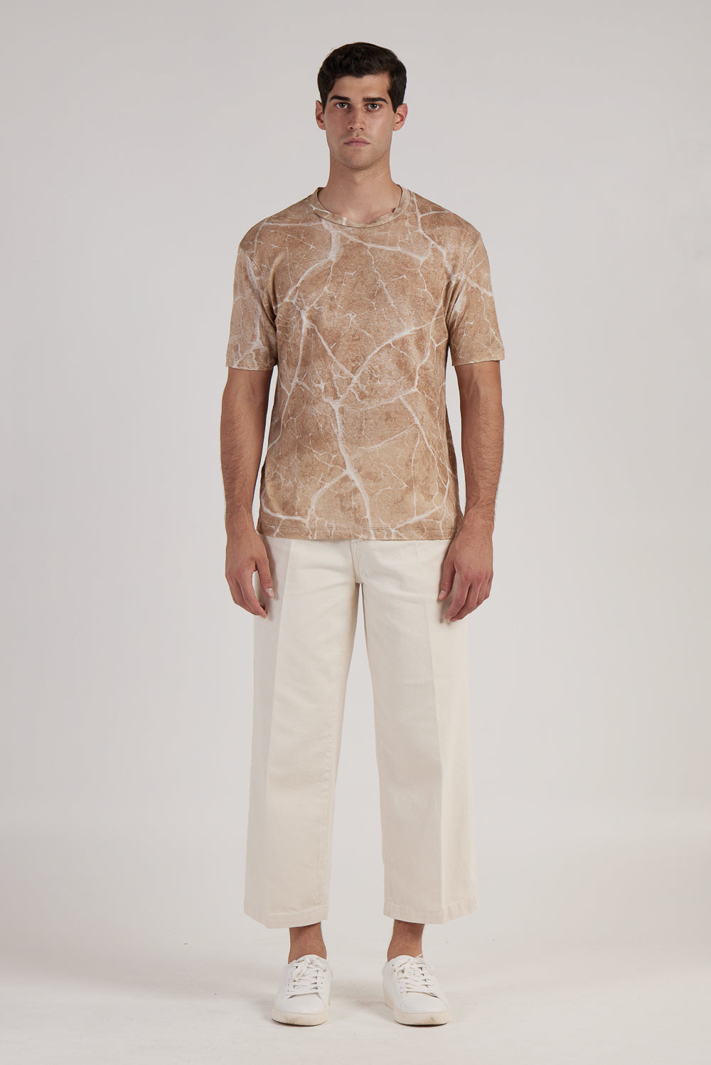 Buy the Daniele Fiesoli Cracking Earth Print Linen T-Shirt in Sand at Intro. Spend £50 for free UK delivery. Official stockists. We ship worldwide.