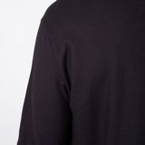 Crew Neck Stitch Detail T-Shirt Black