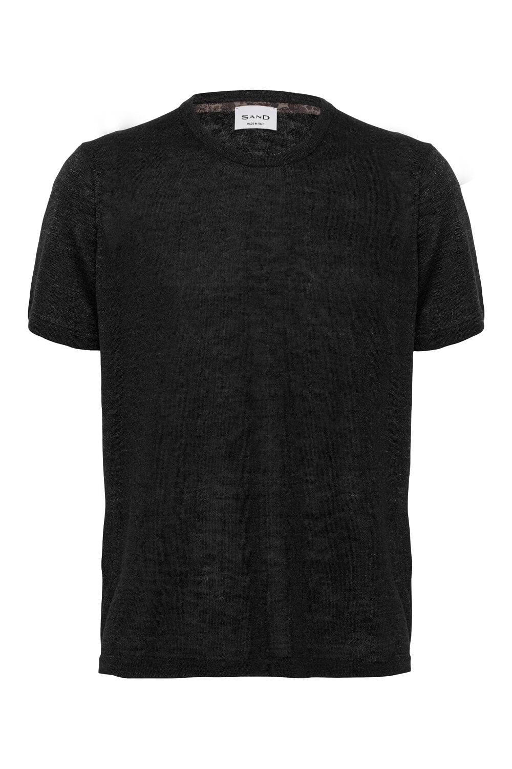 Crewneck Linen T-Shirt Charcoal