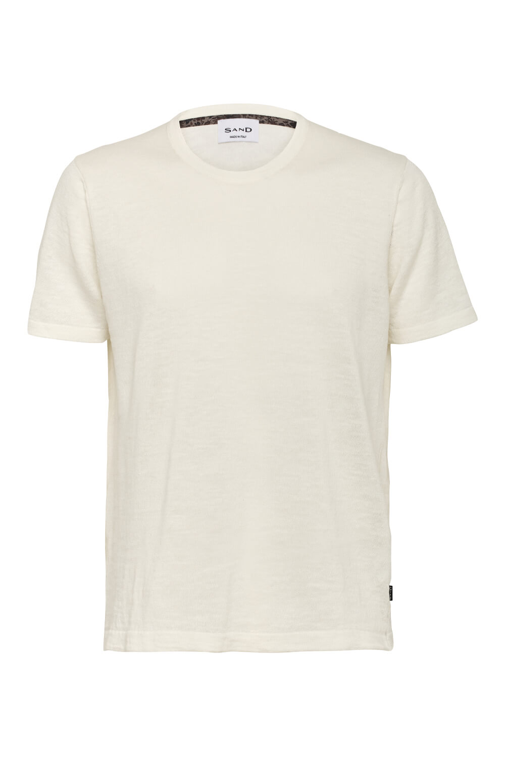 Crewneck Linen T-Shirt White