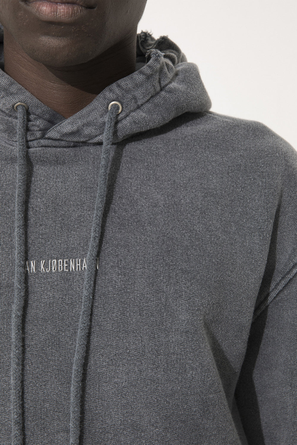 Buy the Han Kjobenhavn Distressed Logo Hoodie in Grey at Intro. Spend £50 for free UK delivery. Official stockists. We ship worldwide.