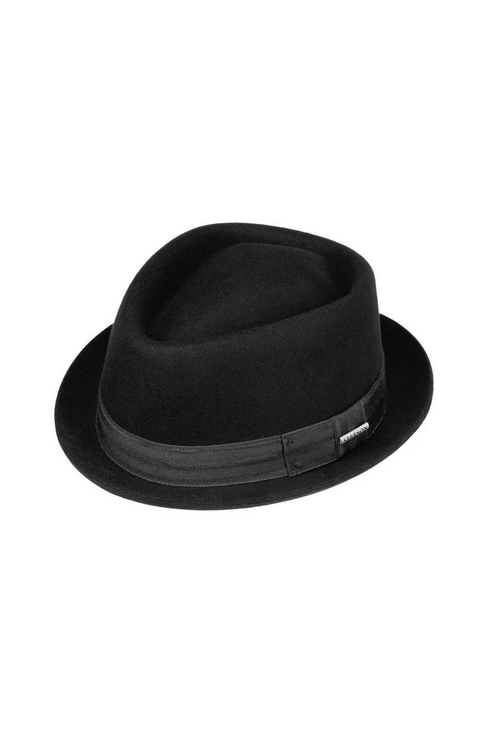 Diamond Wool Felt Hat Black