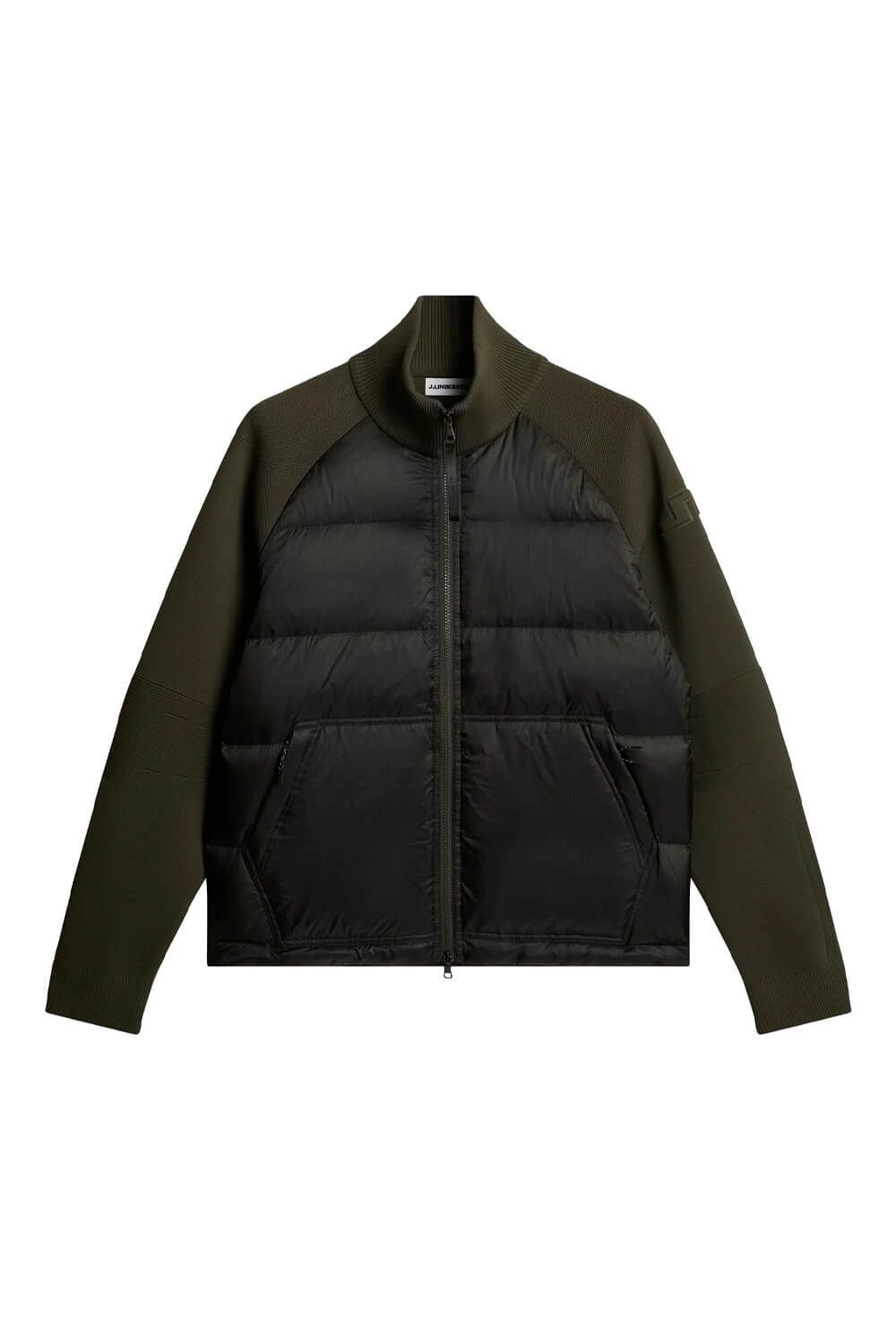 Dome Knit Hybrid Jacket Forest Green