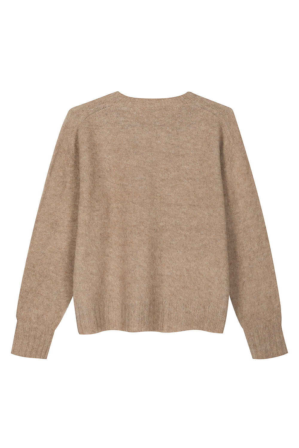 Eco Mohair Round Neck Sweater Camel