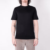 Extra Fine Merino Wool Round Neck T-Shirt Black