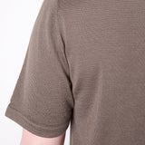 Extra Fine Merino Wool Round Neck T-Shirt Khaki