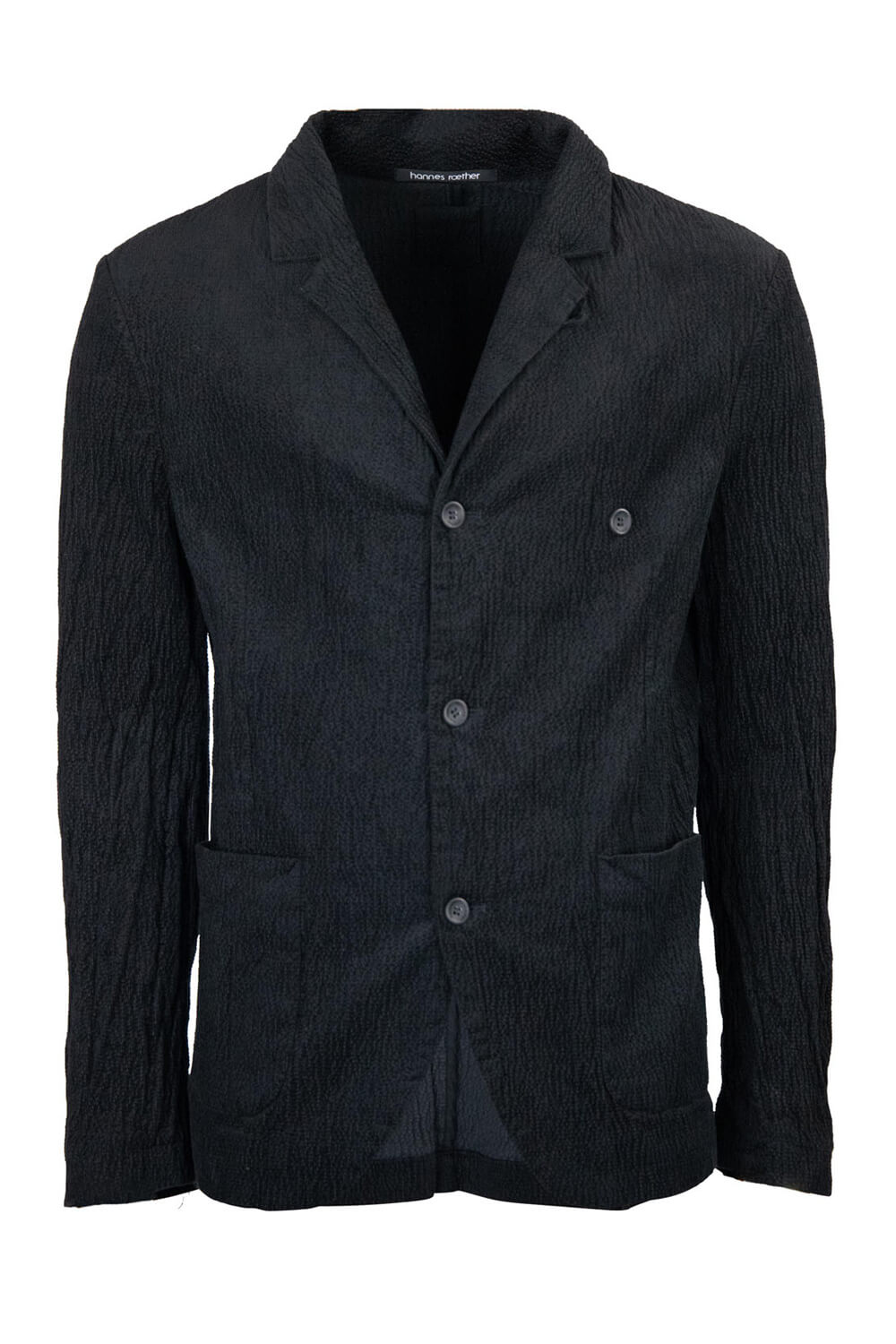 Felt Cotton Blazer Black