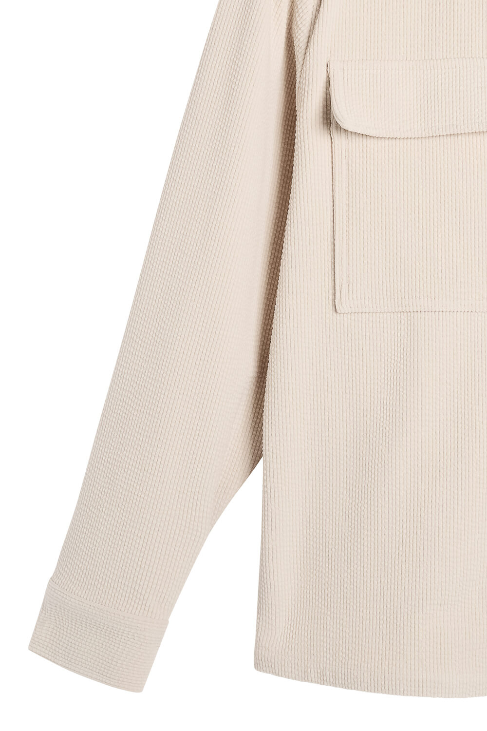 Finnigan Drape Cord Overshirt Cream