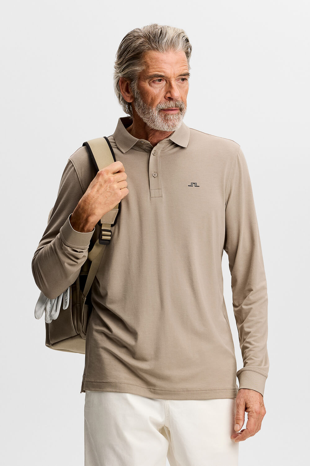 Florian L/S Polo Taupe