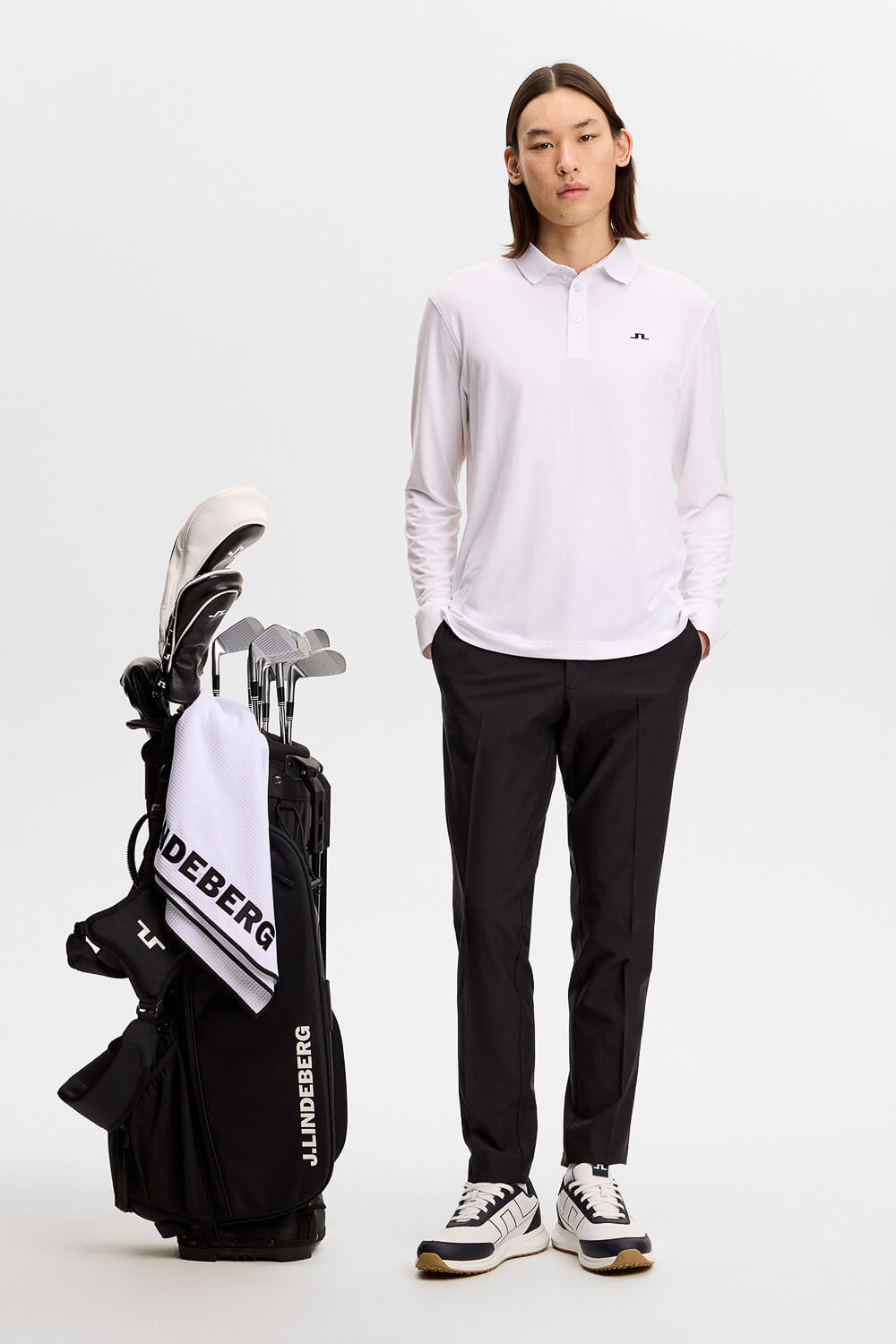 Florian L/S Polo White