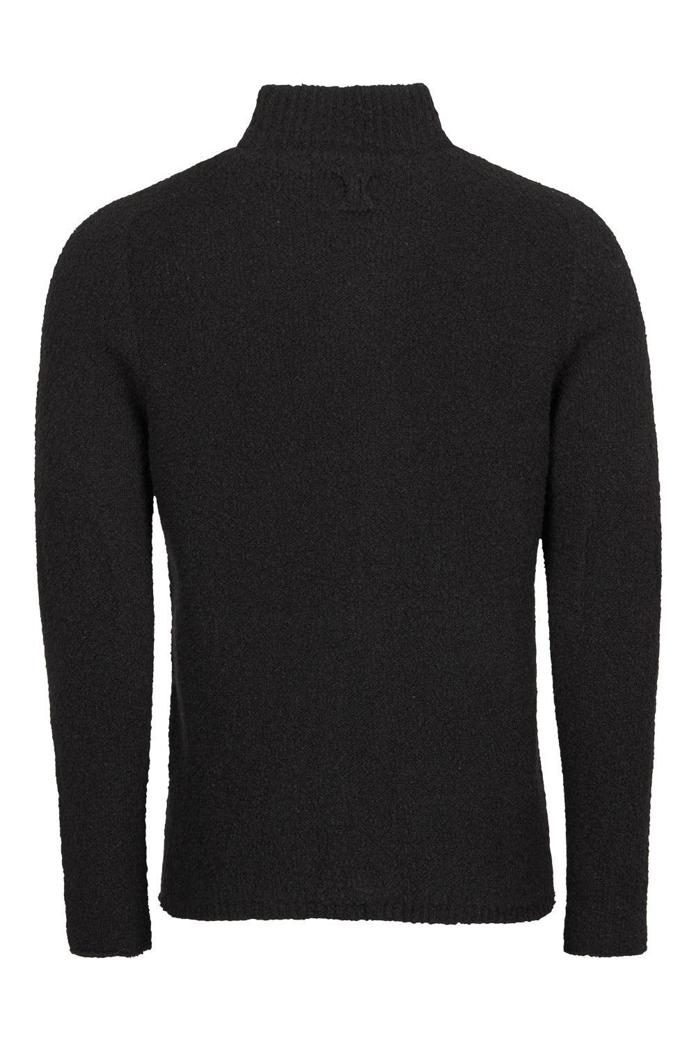 Full Zip Bouclé Cardigan Black