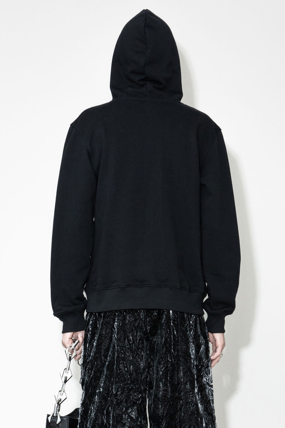 Graphic Font Hoodie Black