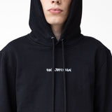 Graphic Font Hoodie Black