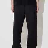 Heavy Cotton Relaxed Fit Jersey Trousers Black