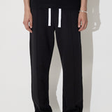 Heavy Cotton Relaxed Fit Jersey Trousers Black